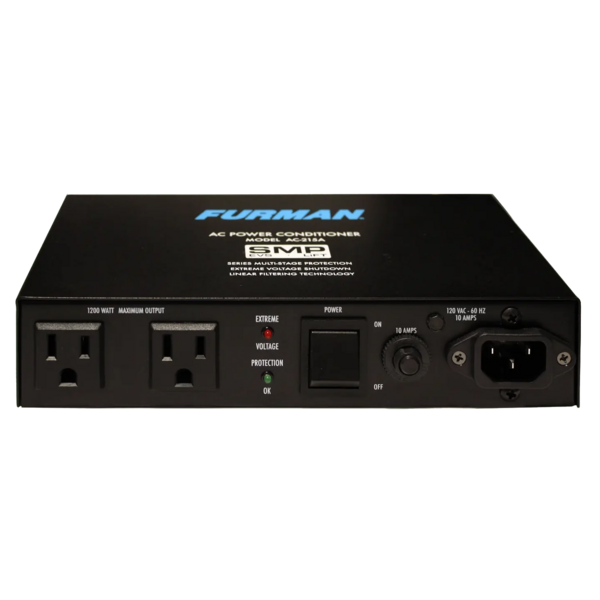 10A COMPACT POWER CONDITIONER, 2 OUTLETS, SERIES MULTI-STAGE PROTECTION, 3.3 FOOT CORD